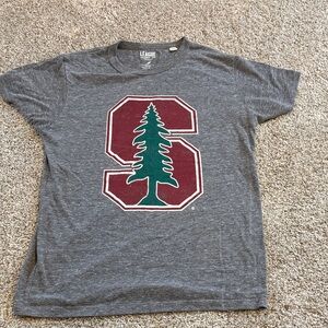League Gray T-Shirt with Maroon and Green Design